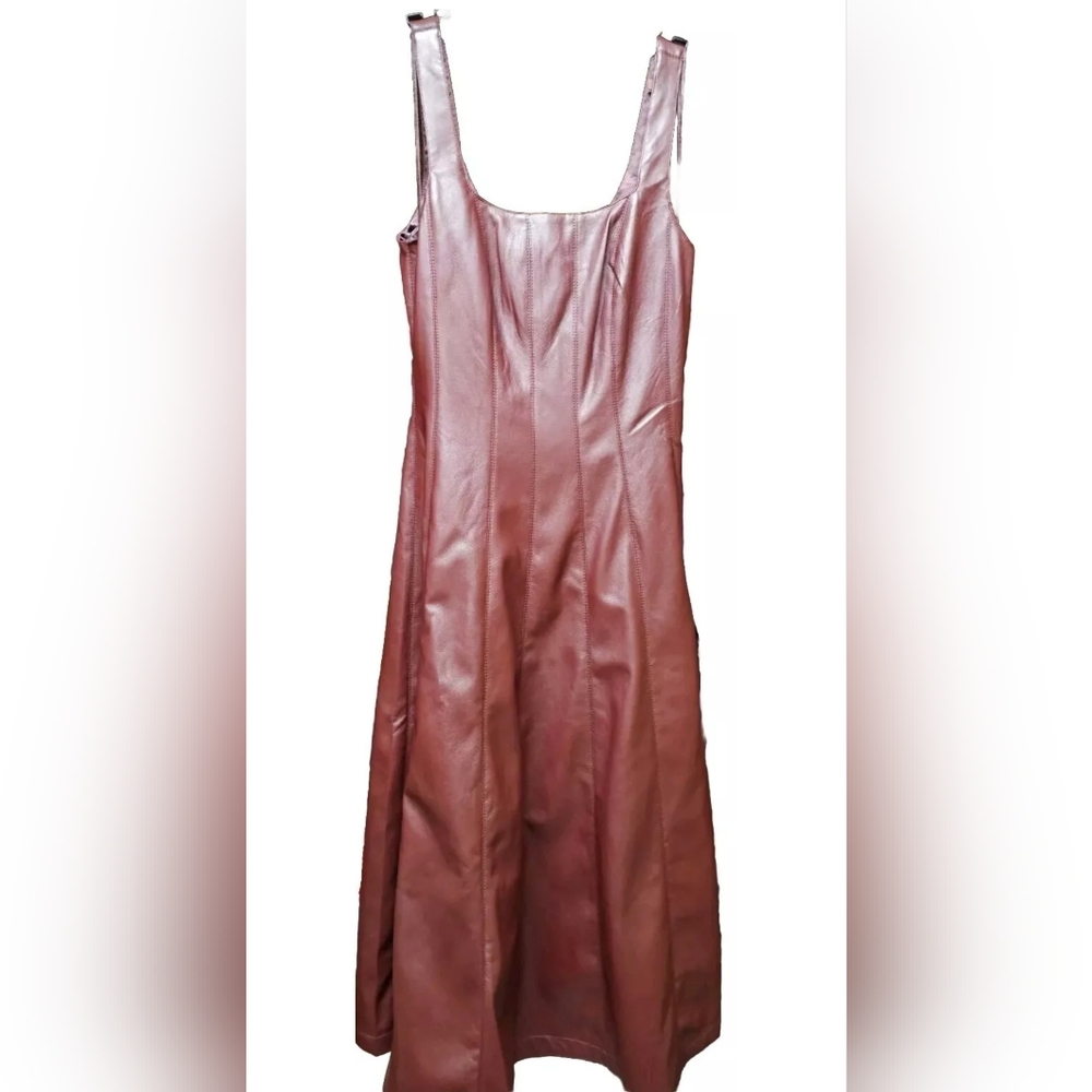 AVEC LES FILLES FAUX LEATHER DRESS